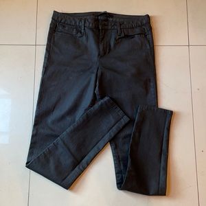 Joe’s the skinny black coated jeans size 31